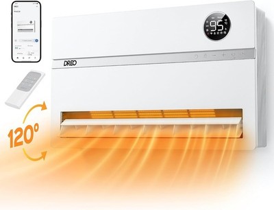 Dreo Smart Wall Heater, Electric Space Heater for Bedroom 1500W, 120° Vertical O