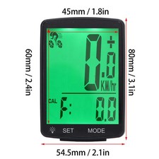  Computer With Speed Cadence Sensor 2.8in LCD Display Bike Speedomete NEW