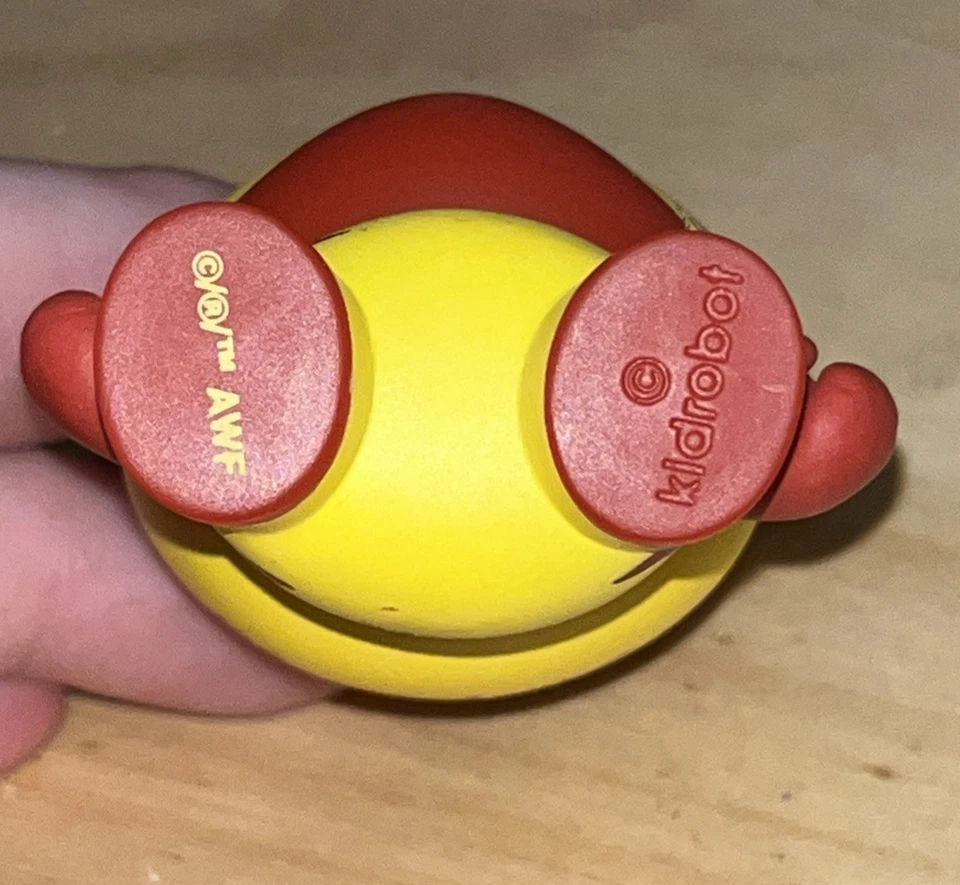 Kidrobot 3" Dunny ANDY WARHOL Serie 1 Rojo y Amarillo "Brillo" 2016, Sin Caja Foto 3 de 3