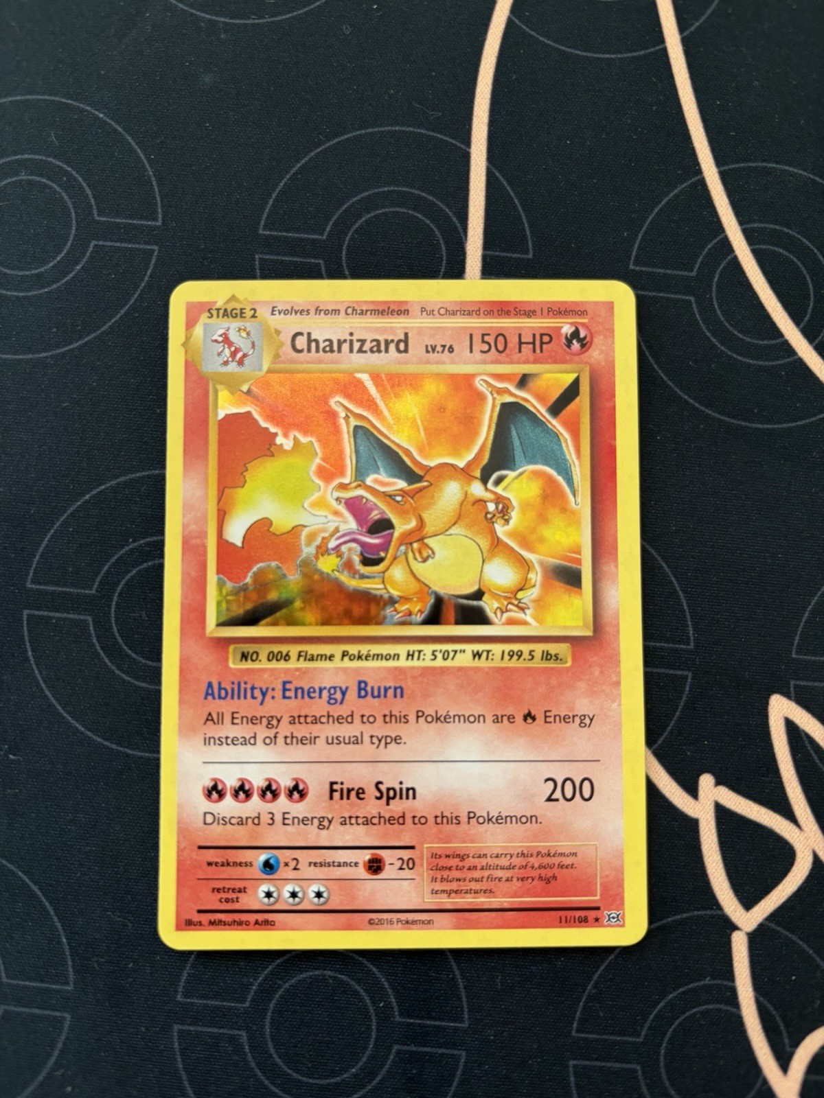 Pokémon TCG XY Evolutions Charizard Holo Rare Card 11/108