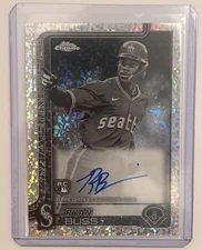 RYAN BLISS 2025 Topps Chrome Black & White Mini Diamond Refractor Rookie Auto SP