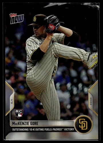 2022 Topps Now 298 MacKenzie Gore
