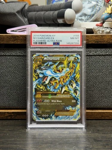 2014 Pokemon XY Flashfire M Charizard EX 108/106 PSA 8