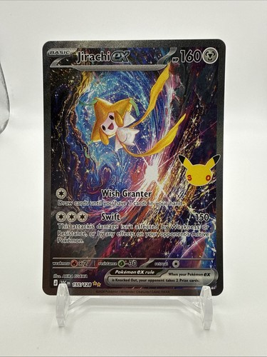 Pokemon Jirachi ex 155/128 30th Celebration Anniversary Special Illustration NM