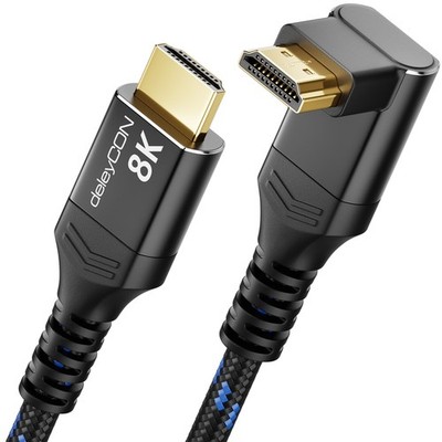 4m 8K UHD HDMI 2.1 Kabel 270° Gewinkelt HDR 8K@60Hz, 4K@120Hz/144Hz, 2K@240Hz
