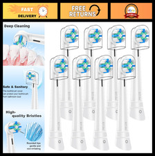 8 Pcs Replacement Toothbrush Heads for Oral B IO 2-10, Plaque Removal, Teeth Cle
