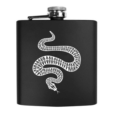 6 Unzen (170 ml) Taschen-Hüftkolben ''Winding Tattoo Snake'' (HP00033085)