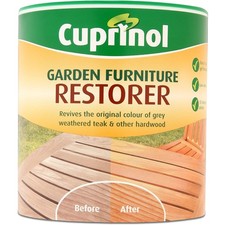 Cuprinol Garden Furniture Restorer 1L for Weathered Grey Hardwood Cleaner