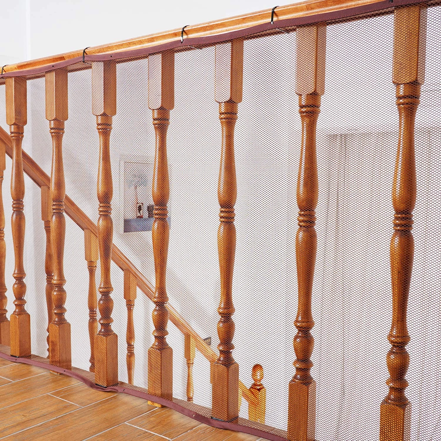 Baby Gates for Stairs with Banister, Guard Safety Net for Baby, 15ft x 3ft St...