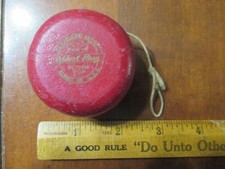 Vintage Wood - Whirl-King toy Yo Yo, Standard Model - Red  Blue, USA