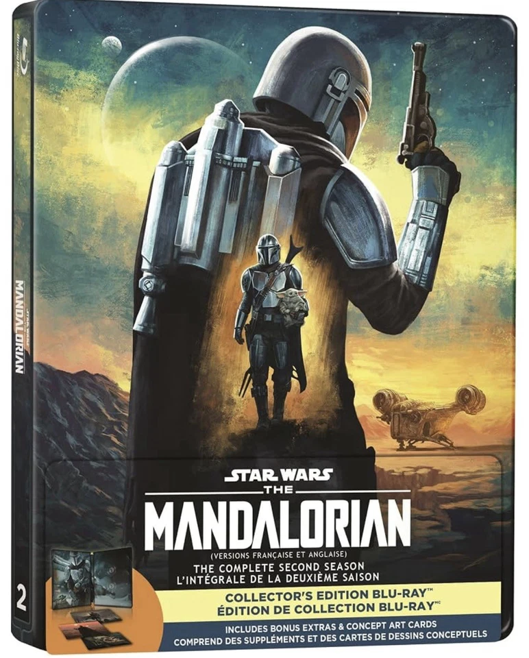 STAR WARS THE MANDALORIAN COMPLETE SECOND SEASON BLURAY SET w/ STEELBOOK CASE - Bild 1 von 1