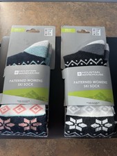 Ladies Ski Socks 2 Pairs New