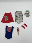 LOT VTG Skipper Barbie Fun At The Fair #1911 Swimsuit Red Shoes Mattel Clothing
