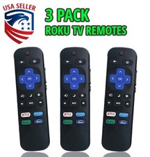  3-Pack Remote Control Replacement for All Roku TV TCL/Hisense/Onn Roku - USA