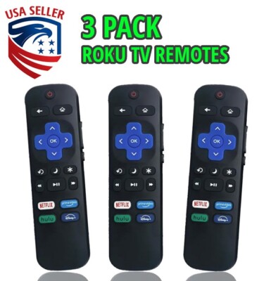 [ 3 pack ] Remote Control for Roku TV - US SELLER.