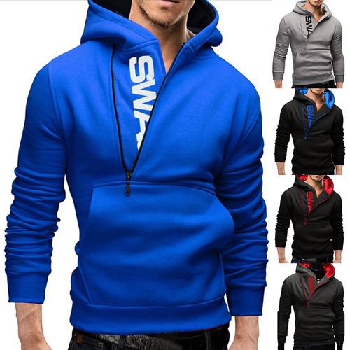Rela Bota Men's Turtleneck Zipper Hoodie - Pullover With Drawstring Hood & Kangaroo Pocket - View #13
