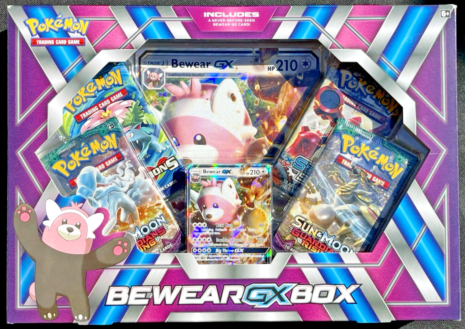 POKEMON TCG BEWEAR-GX BOX SUN & MOON GUARDIANS RISING XY EVOLUTIONS STEAM SIEGE