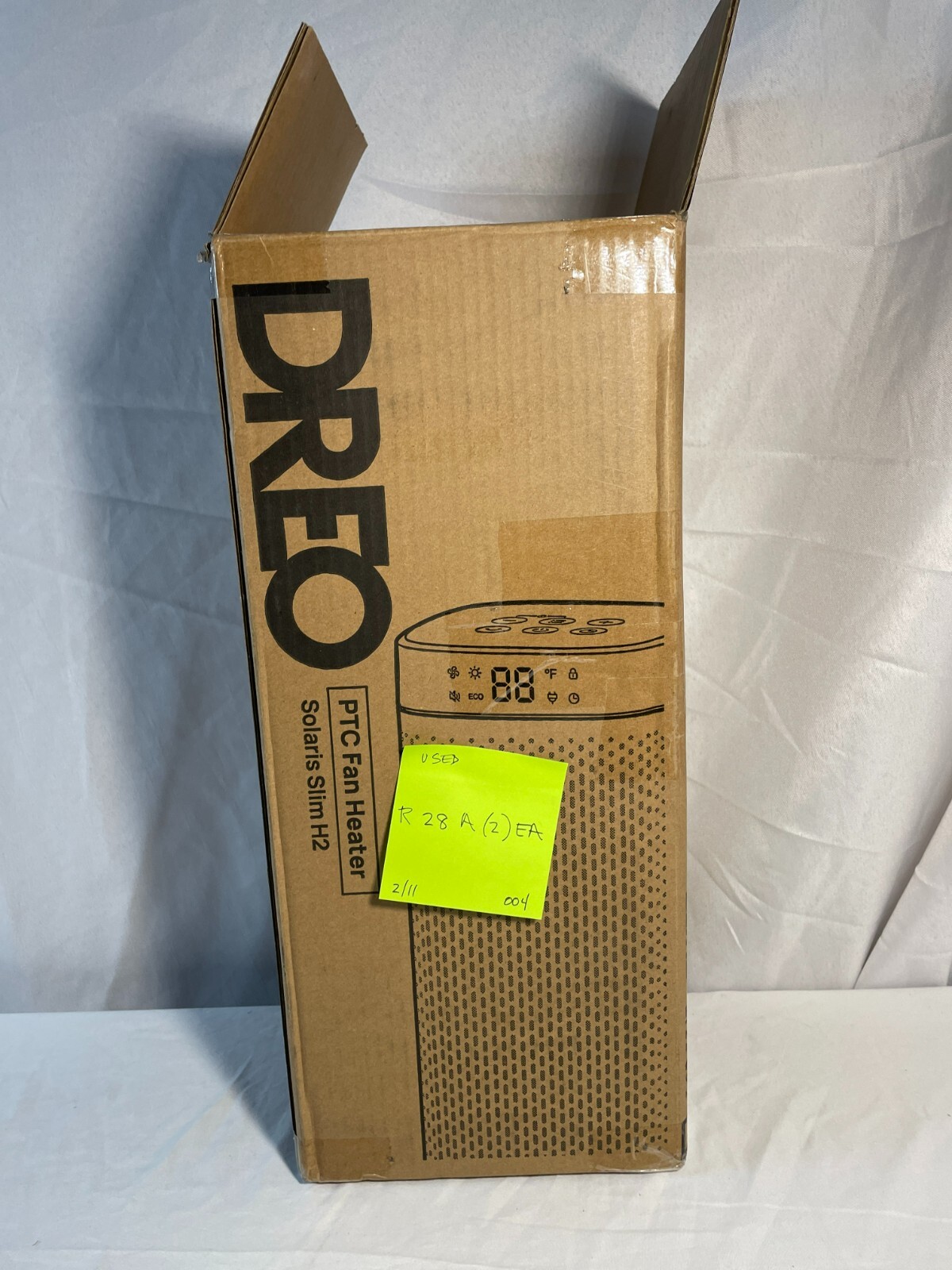 Dreo Solaris Slim 2 DR-HSH014 Black Silver Overheat Protection PTC Fan Heater