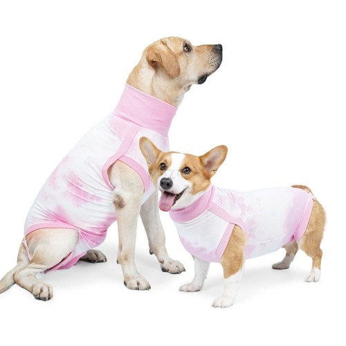 AU Dog Jumpsuit Clothes Stretchy Recovery Post Surgery Suit Anti-Lick Breathable - Picture 3 of 12