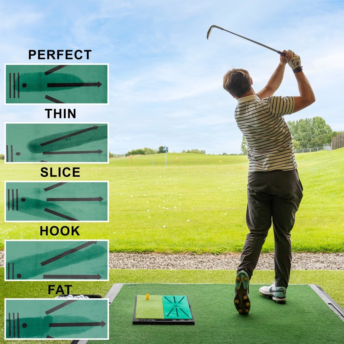 その他 GETAWAY SwingStep Training Mat FORB Golf Swing Training Mat | LAUNCH PAD & DIVOT BOARD - Portable