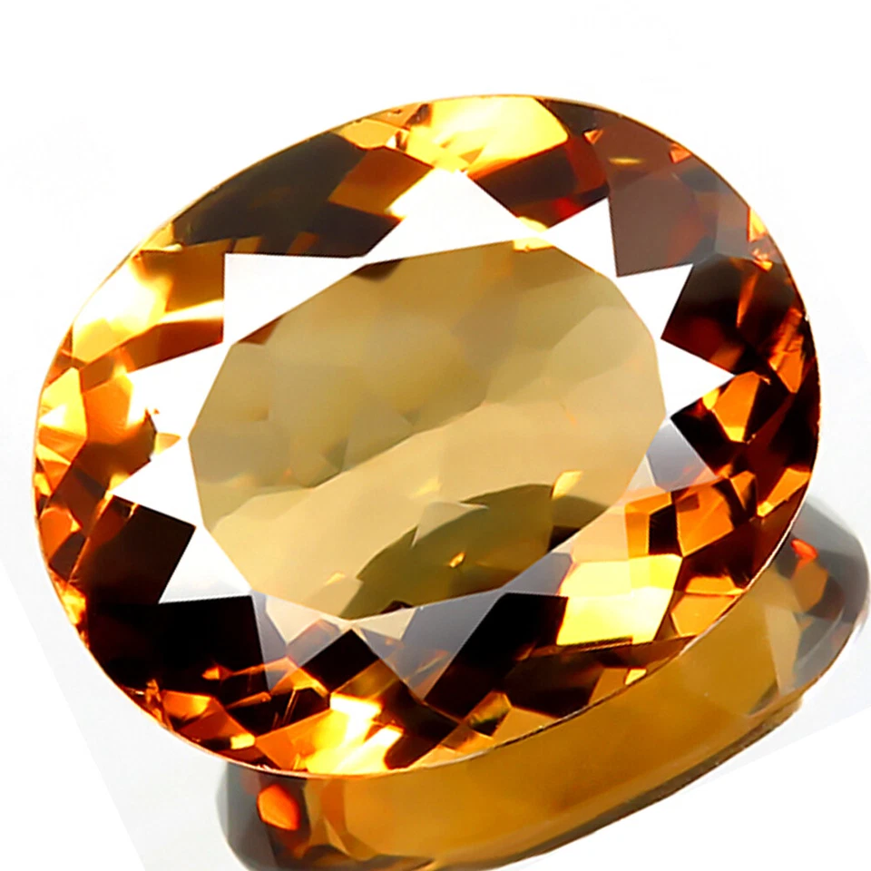 17.16ct Huge Best Imperial Champagne Topaz Flawless Natural Sparkle Perfect Oval - Image 2 of 4