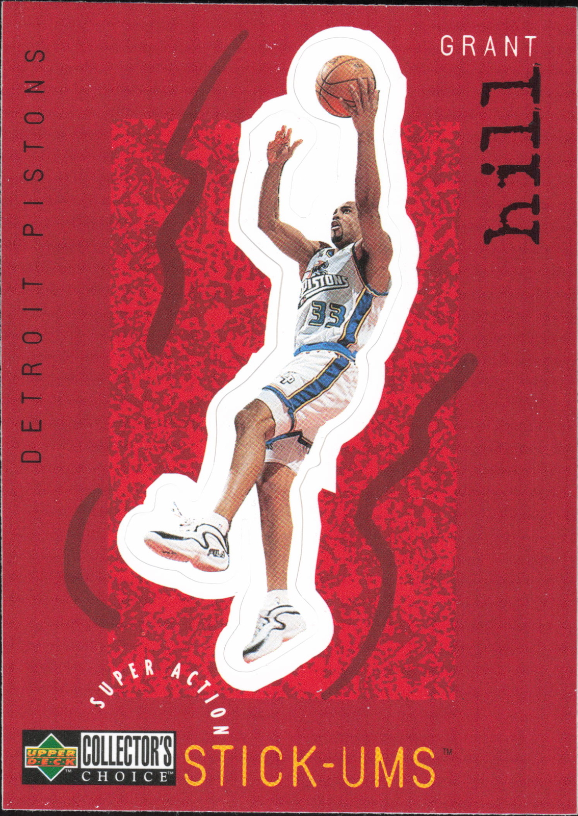 1997-98 Collector's Choice #S8 Grant Hill Super Action Stick 'Ums