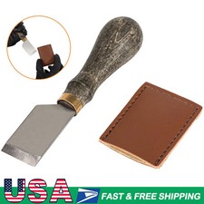 Handmade Forged Straight Leather Skiving Knife For DIY Leather Craft Cutting