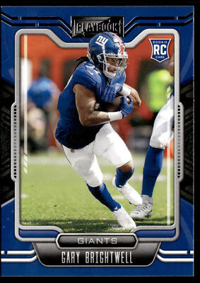 2021 Panini Playbook Gary Brightwell #187 Rookie RC New York Giants