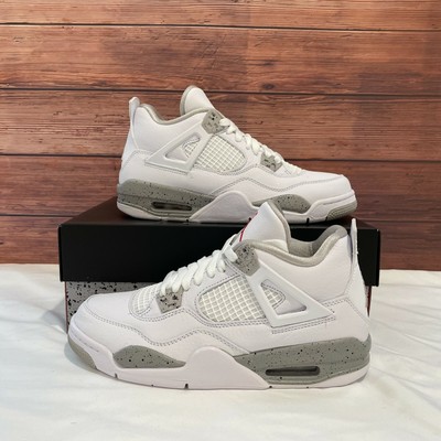 Air Jordan 4 Retro White Oreo (2021) (GS) Classic Basketball Sneakers  DJ4699-100 | eBay