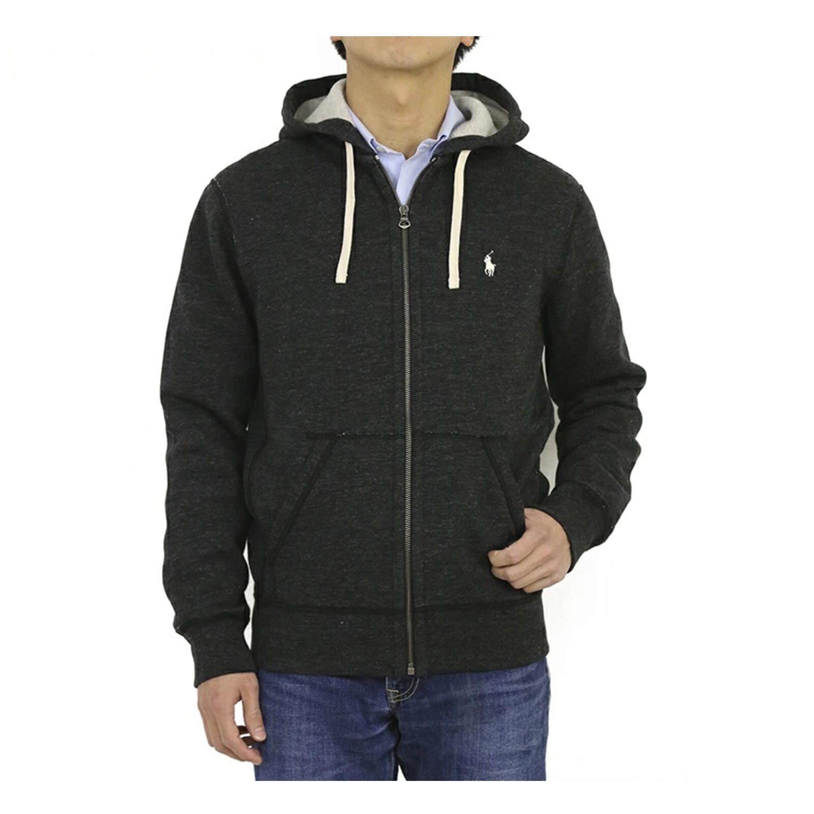 Толстовка Polo Ralph Lauren с капюшоном на молнии - Черный Вереск - Маленький размер