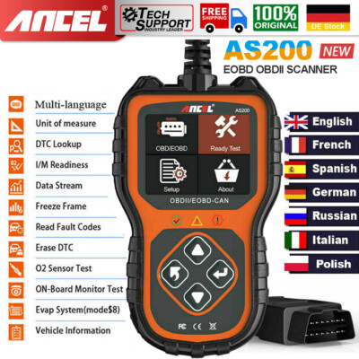  2026 ANCEL AS200 Profi KFZ OBD2 Diagnosegerät Fehler Auslesegerät Auto Scanner