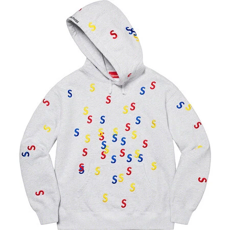 Supreme Embroidered S Hoodie (Grey), Size S | eBay
