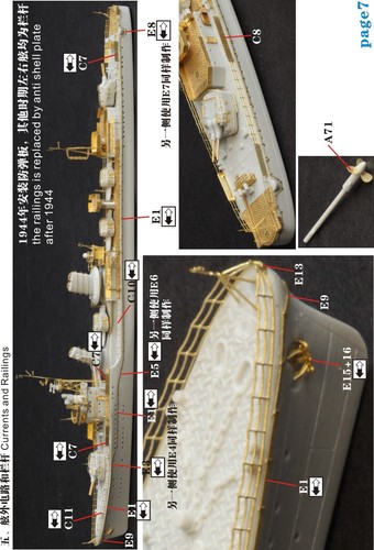 IJN Fubuki Class 吹雪 (Special TypeIII) Destroyer Upgrade set for Pitroad w104 - Picture 8 of 10