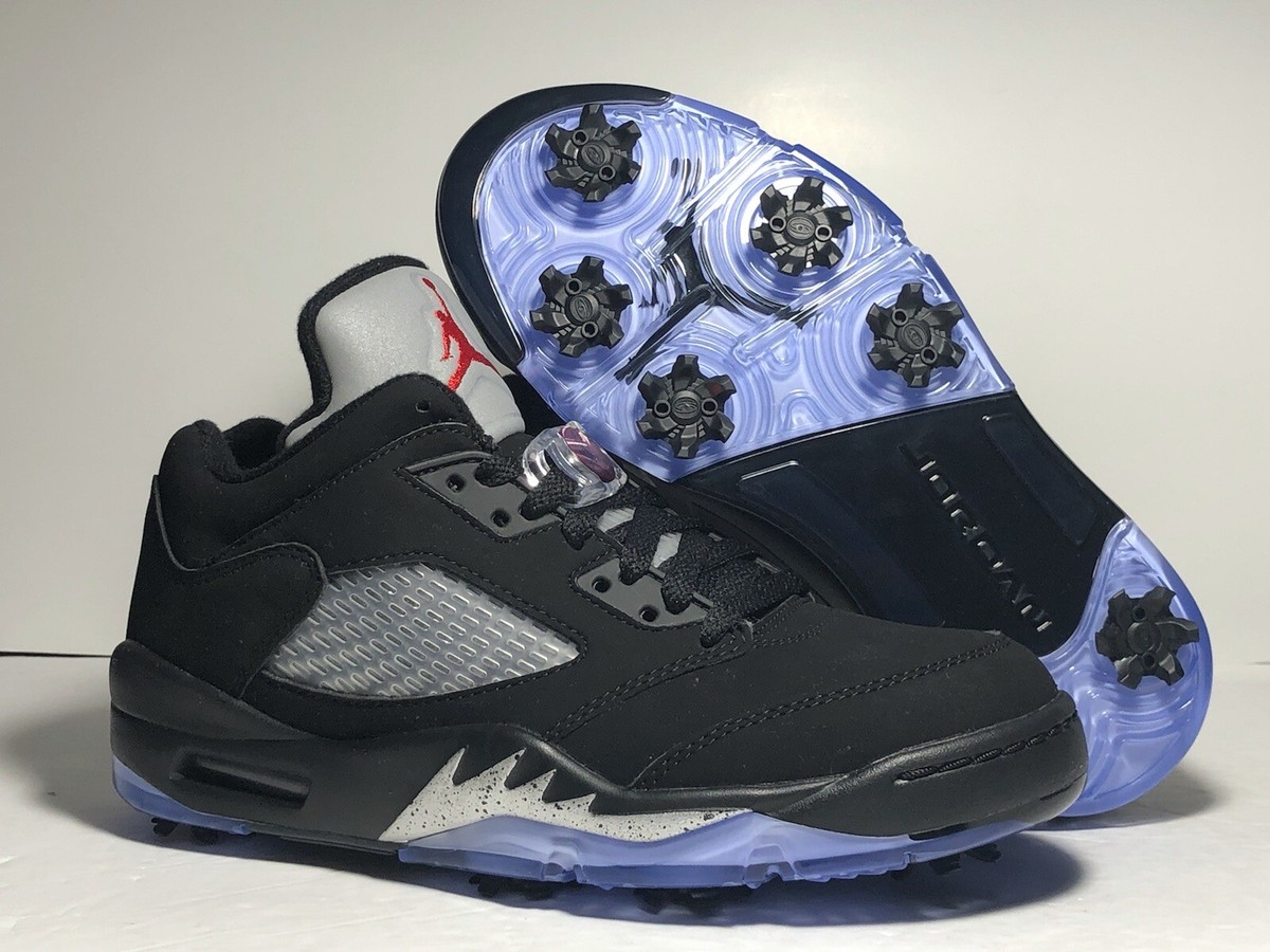 Nike Air Jordan 5 Low Golf Men's 6 / Women's 7.5 Black Nike Air Jordan 5 Low Golf Men's 6 / Women's 7.5 Black