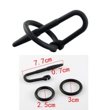 Urrethral Sound Plug Silicone Penis Plug Male Chastity Device Urethra Dilator