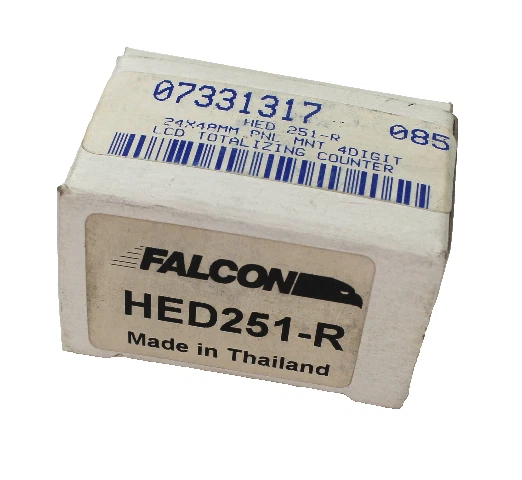 Truemeter Falcon HED251-R 4-Digit LCD Counter, 4 Digit, 24x48mm - Image 3 of 3