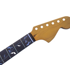 22 fret rosewood Tree of Life Guitar Neck Replacement SS frets DIY extra nut