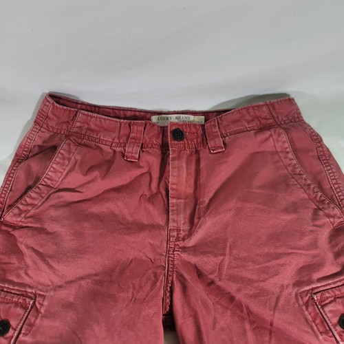 Lucky Brand Shorts Mens 30 Sunwashed Red 9 Inch Inseam Nonstretch - Picture 8 of 10