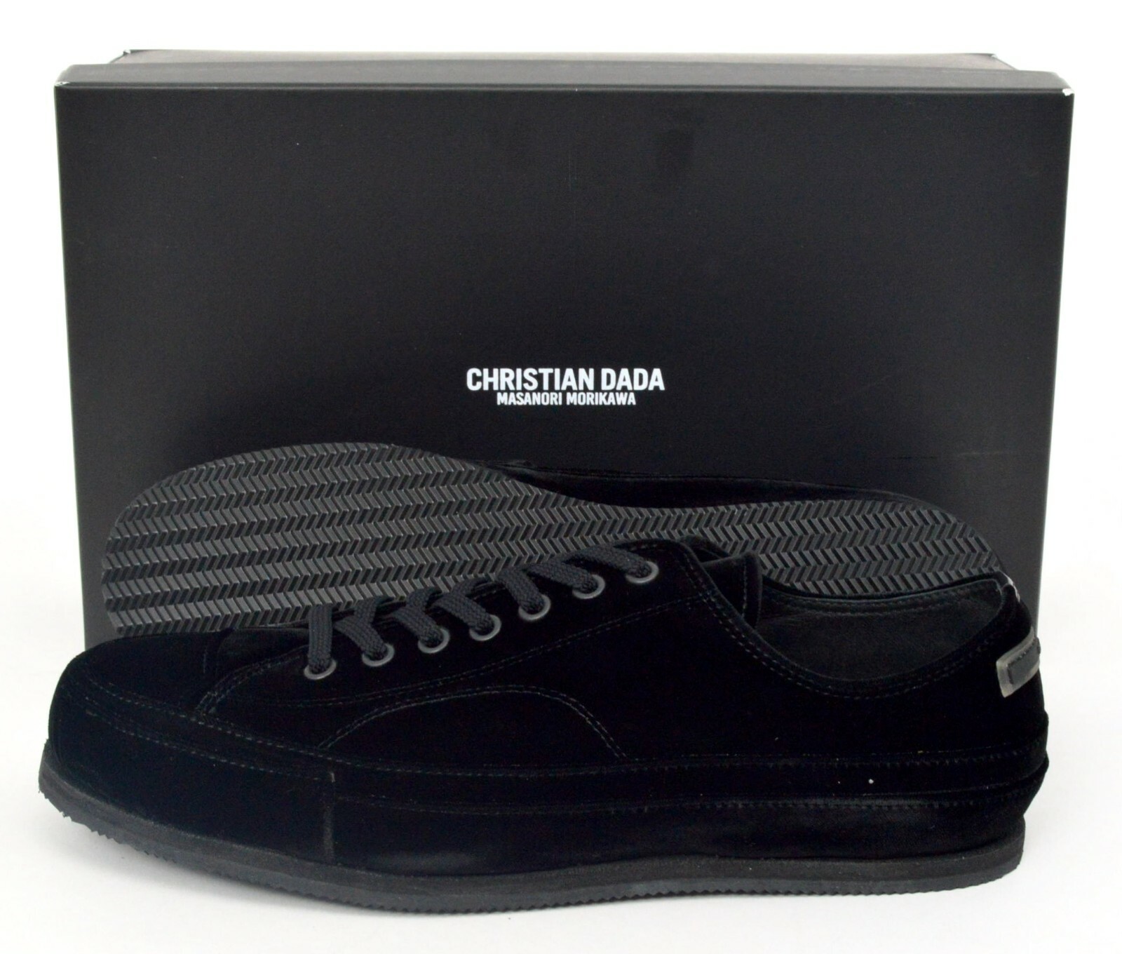 NIB CHRISTIAN DADA Japan Signal Noise Черные бархатные кроссовки Shoes 8 (JP 26)