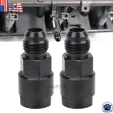 2x 6AN Fuel Adapter Fit For To 3/8 And 5/16 GM Quick Connect W/Thread EFI Female