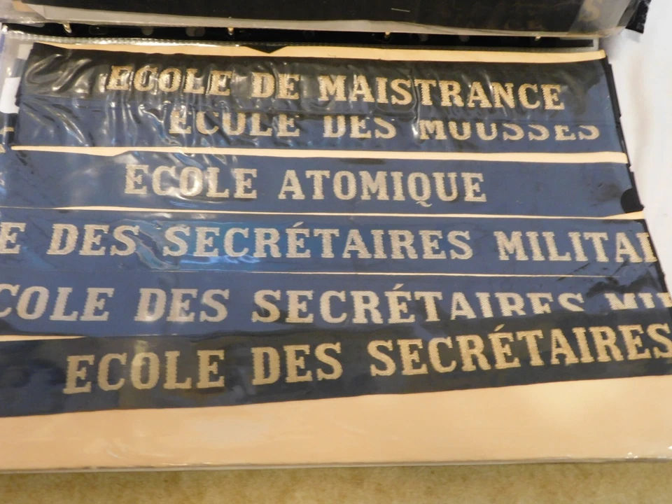 ECOLES MARINE NATIONALE  : 1-UN  RUBAN LEGENDE MARINE / AU CHOIX   #.8 - Photo 4/4