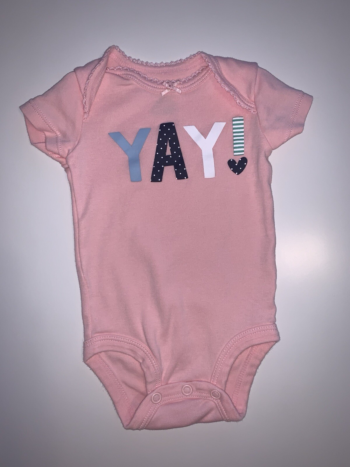 Carter's Valentine Theme Footed Romper / Sleeper Size 3 Months & Bodysuit YAY