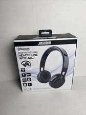 Amerisound Bluetooth Wireless Foldable Stereo Headphone With Mic Open Box