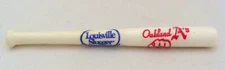 Louisville Slugger Oakland A's Miniature 4.75 Inch White Plastic Baseball Bat