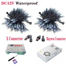 12V WS2811 Waterproof LED Pixel Lights DIY Digital String Led 12mm for Party USA