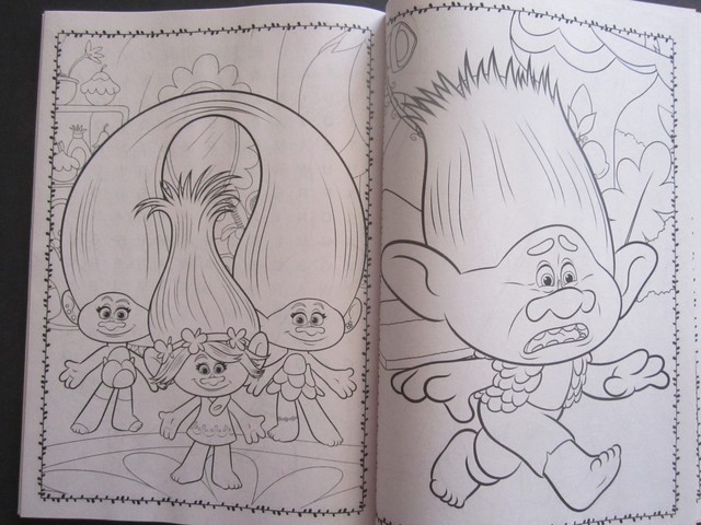 Dreamworks Trolls "Rock 'N Troll"Jumbo Fun Colorful Coloring & Activity Book New | eBay