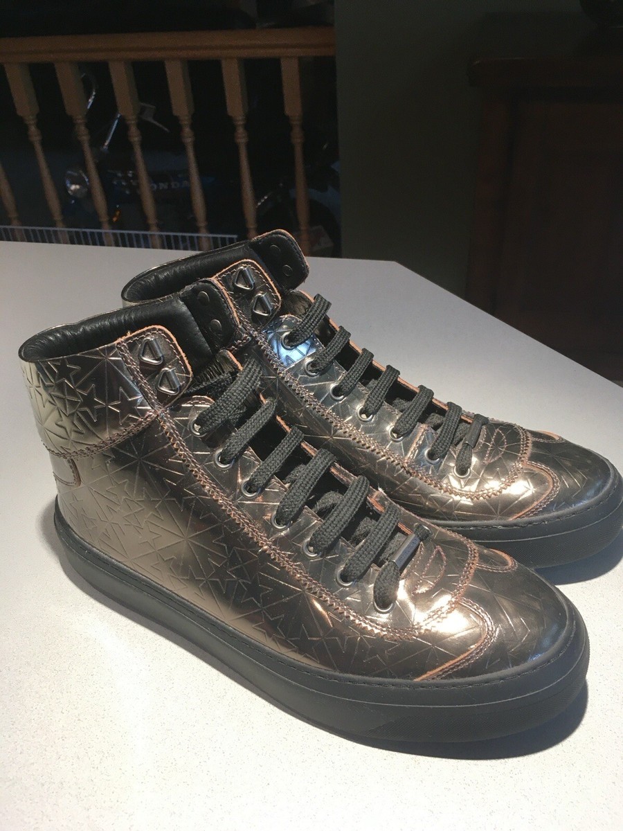 NEW Jimmy Choo Men's Size 9 Gold High Tops Shoes | eBay