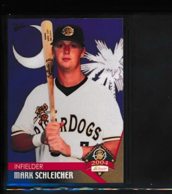 2004 Multi-Ad #23 Mark Schleicher Charleston Riverdogs Hardees (AN62) SWSW7