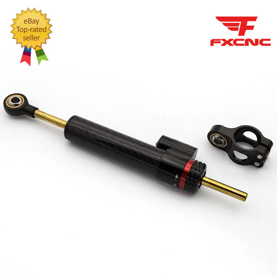 Kit de montaje de soporte amortiguador de dirección de fibra de carbono para Yamaha YZF R1 1998-2001 1999 Foto 4 de 4