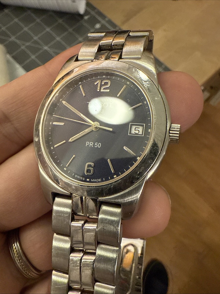 Quartz watch model number J376 476K TISSOT SKO - JA Blue/Gray